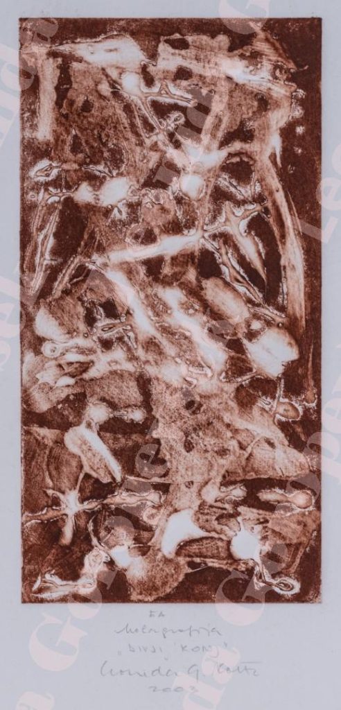 Kolagrafija - "Divji konj" - Leonida Goropevšek, 2003