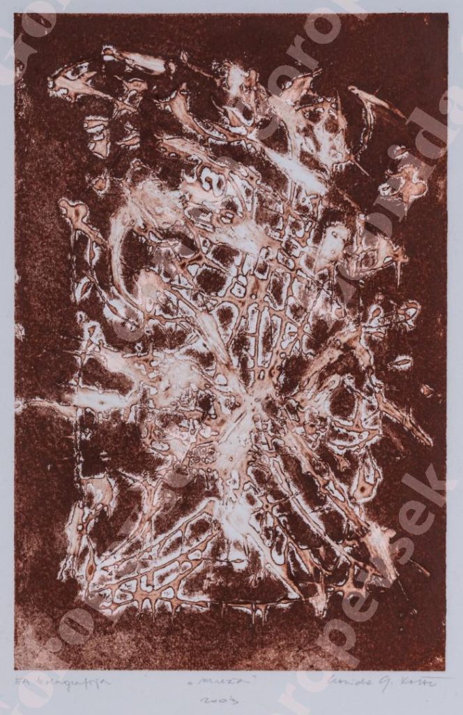 Kolagrafija - "Mreža" - Leonida Goropevšek, 2003