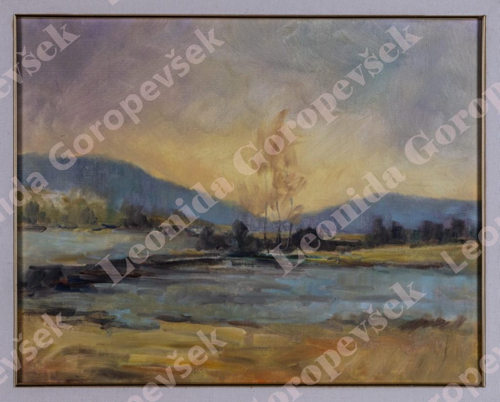 Olje na platnu - Pokrajina - Leonida Goropevšek